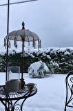Prodiva Dekoratif El Yapımı Bali Şemsiye, Krem, 80 Cm