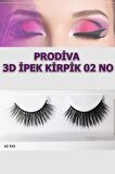 Prodiva Marka 10’lu 3d İpek Kirpik 2 No