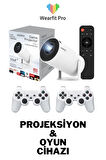 Projeksiyon Cihazı 4K Projektör + Oyun 2in1 Pro Projektör