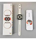 Madepazar GS8 Watch 8 Ultra Beyaz - Turuncu Akıllı Saat