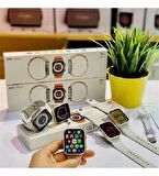 Madepazar GS8 Watch 8 Ultra Beyaz - Turuncu Akıllı Saat