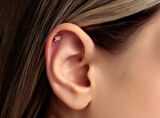 Fulc 0,06ct Pırlanta Piercing-Tragus
