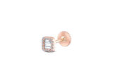 Baguette 0,16ct Pırlanta Baget Piercing-Tragus