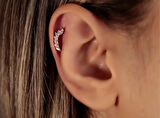 Marquise 0,24ct Markiz Pırlanta Piercing-Tragus