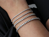LUXURY COLLECTİON 2ct Pırlanta Su Yolu Bileklik