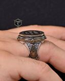 Mührü Şerif 925 Ayar Gümüş Erkek Yüzüğü