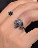 Kurukafa Figürlü 925 Ayar Gümüş Erkek Yüzüğü