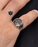 Mührü Şerif 925 Ayar Gümüş Erkek Yüzüğü