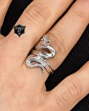 Yılan Figürlü 925 Ayar Gümüş yüzük