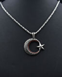 Ay Yıldızlı (AYYILDIZLI) 925 Ayar Gümüş Kolye 901079