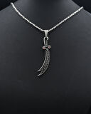 Hz. Ali Zülfikar Kılıcı Kral Zincirli 925 Ayar Gümüş Kolye 901101