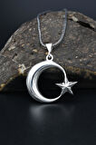 Ay Yıldızlı (AYYILDIZLI) 925 Ayar Gümüş Kolye Zincir 901309