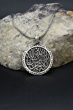 Kelime-i Tevhid Yazlı 925 Ayar Gümüş Kolye Zincir 902388