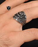 Mührü Şerif 925 Ayar Gümüş Erkek Yüzüğü 