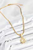 316L Çelik Zirkon Taşlı Yıldız Model Gold Renk Kadın Kolye - PRT3500EB08760