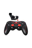 Wireless Joystick Gamepad Kablosuz Oyun Kolu Bluetooth Telefon Tutacağı Standlı PC Telefon Tablet
