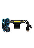 Police PS-1930 USB Şarjlı COB Led Şapka Feneri