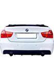 Bmw 3 Uyumlu Serisi E90 2006 - 2012 M Performance Arka Tampon Eki - Difüzör (plastik)