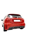 Mercedes A Serisi W176 (2012-2015) Amg A180 A200 A250 Arka Tampon Eki - Difüzör (plastik)