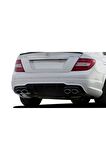 Mercedes C Serisi W204 (2012-2014) Makyajlı Arka Tampon Eki - Difüzör (plastik)