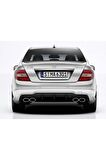 Mercedes C Serisi W204 (2012-2014) Makyajlı Arka Tampon Eki - Difüzör (plastik)