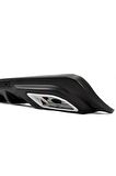 Opel Insignia 2009 - 2016  Uyumlu Egzoz Görünümlü Universal Difüzör (plastik)
