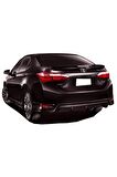 Toyota Corolla Arka Tampon Flap + Difüzör Plastik 2013-
