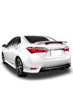 Toyota Corolla Arka Tampon Flap + Difüzör Plastik 2013-