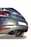 Volkswagen Scirocco (2009-2014) Makyajsız Ps Arka Tampon Eki - Difüzör (plastik)