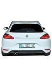 Volkswagen Scirocco (2015-2017) Arka Tampon Eki - Difüzör (plastik) Uyumlu