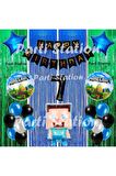 Minecraft Balon Set 1 Yaş Minecraft Oyun Konsept Doğum Günü Parti Balon Set Minecraft Doğum Günü