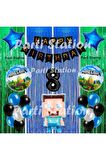Minecraft Balon Set 1 Yaş Minecraft Oyun Konsept Doğum Günü Parti Balon Set Minecraft Doğum Günü