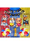 Paw Patrol Balon Set 1 Yaş Paw Petrol Marshall Chase Skye Rubble Doğum Günü Parti Folyo Balon Seti