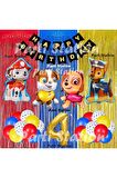 Paw Patrol Balon Set 4 Yaş Paw Petrol   Chase Skye Rubble Doğum Günü Parti Folyo Balon Seti