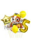 Paw Patrol Balon Set 5 Yaş Paw Petrol Rubble Doğum Günü Parti Folyo Balon Seti
