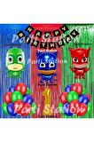 PjMasks Balon Set 1 Yaş PjMasks Kedi Çocuk Baykuş Kız Kertenkele Çocuk Konsept Doğum Günü Balon Set