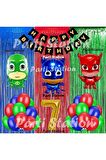PjMasks Balon Set 7 Yaş PjMasks Kedi Çocuk Baykuş Kız Kertenkele Çocuk Konsept Doğum Günü Balon Set