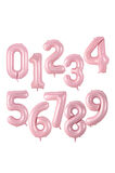 Pembe Renk Rakam Balonlu Unicorn 1 Yaş Doğum Günü Parti Balon Set Pembe Renk Unicorn Tema Parti Seti