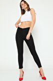 Kadın Normal Bel Likralı Slim Fit Dar Kesim Kot Pantolon