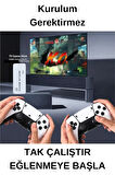 Modern Tasarım 2.4G Kablosuz Çift Kol Game Stick 20.000 Oyun Bellekli Atari PS Oyun Konsolu