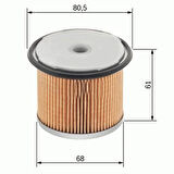 Peugeot Orjınal 1606451188 Yakıt Filtresi Dızel Partner-Berıngo-Expert-Scudo 1.9D-P306-P406-Xsara-Zx-Xantıa