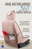 Peugeot 206+ Uyumlu Lüx Deri Oto Koltuk Kılıfı Ön Arka Takım Saturn BEJ