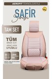 Tofaş Murat 131 Uyumlu Lüx Deri Oto Koltuk Kılıfı Ön Arka Takım Saturn BEJ