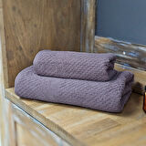 %100 Pamuk | Simple Banyo Havlusu 2’li Set | Mor