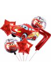 Cars Arabalar Şimşek Mcqueen Yarış Arabası Konsept 7 Yaş Balon Set Cars Arabalar Doğum Günü Set