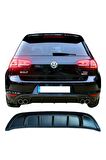 Volkswagen Golf 7 (2012-2016) Arka Tampon Eki - Difüzör (Plastik) Uyumlu