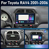 TOYOTA RAV4 2001-2006 MULTİMEDYA CARPLAY EKRAN SETİ 2 GB RAM 32 HAFIZALI
