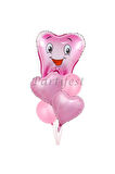 Diş Buğdayı Balon Set Ilk Dşim Folyo Balon Set Konsept Doğum Günü Set Yaş Balon