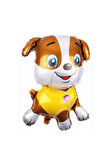 Paw Patrol Rubble Dozer Araçlı Köpek Konsept 3 Yaş Doğum Günü Parti Balon Set Paw Patrol Kemik Balon