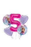 Frozen Balon Set Karlar Ülkesi Folyo Balon Set Konsept Doğum Günü Set 5 Yaş Balon